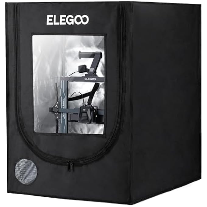 ELEGOO غطاء طابعة ثلاثية الأبعاد، مقاوم للحريق والغبار، خيمة درجة حرارة ثابتة لطابعة نيبتون 3 برو/نيبتون 4/نيبتون 4 برو/إندر 3/إندر 3 V2/إندر 3 S1/كوبرا 2 - Image 2