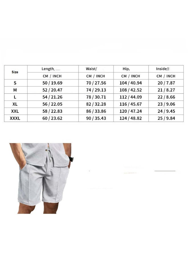 Nariele New Men's Printed Lapel Casual Two-Piece Set - Image 3