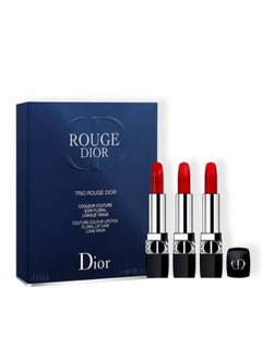 Dior Addict Dior Lipstick Trio Rouge Travel Collection Gift 999 (Velvet Matte Satin) 3.5g  - Image 1