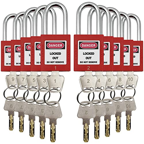 JOJOMARK Lockout Tagout Locks, Safety Padlocks, Loto Locks Keyed Differently Lock Out Tag Out Device Plastic - Image 5