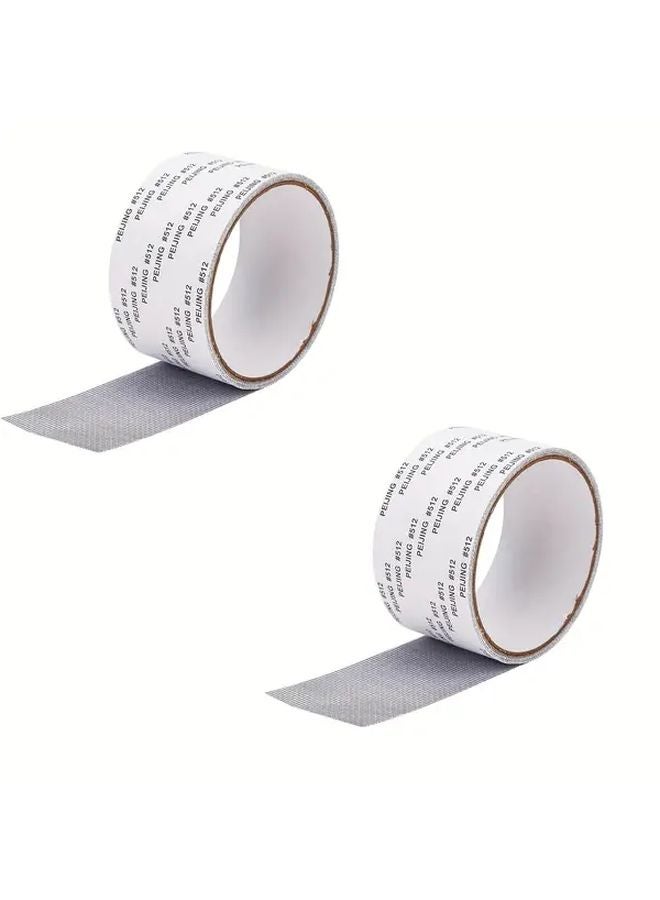 2Pcs Self Adhesive Mosquito Net Repair Strips Durable Mesh Patch For Windows And Doors - Image 1