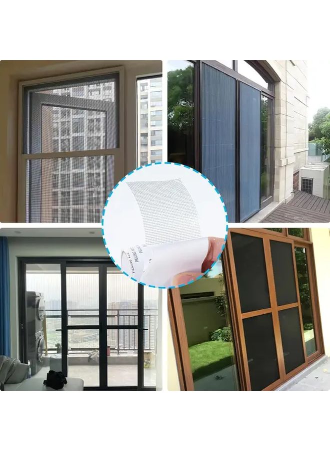 2Pcs Self Adhesive Mosquito Net Repair Strips Durable Mesh Patch For Windows And Doors - Image 2
