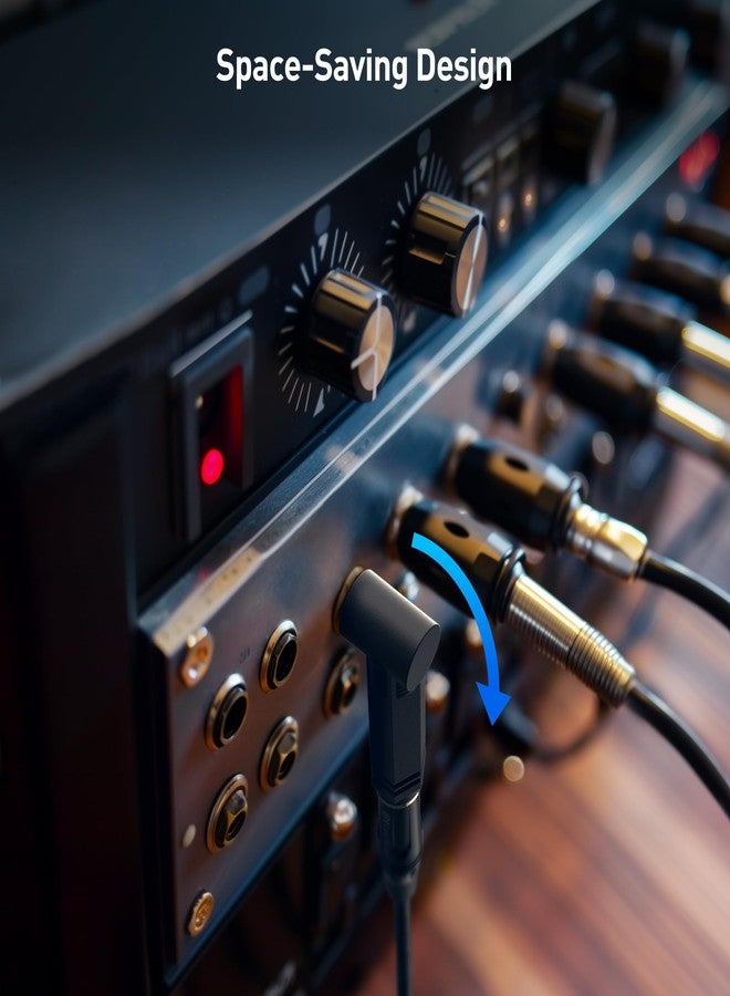 Cable Matters 2-Pack 1/4 Right Angle TRS Adapter - 6.35mm Right Angle Adapter, 1/4 TRS Audio Connector for Professional Audio Equipment - Image 3