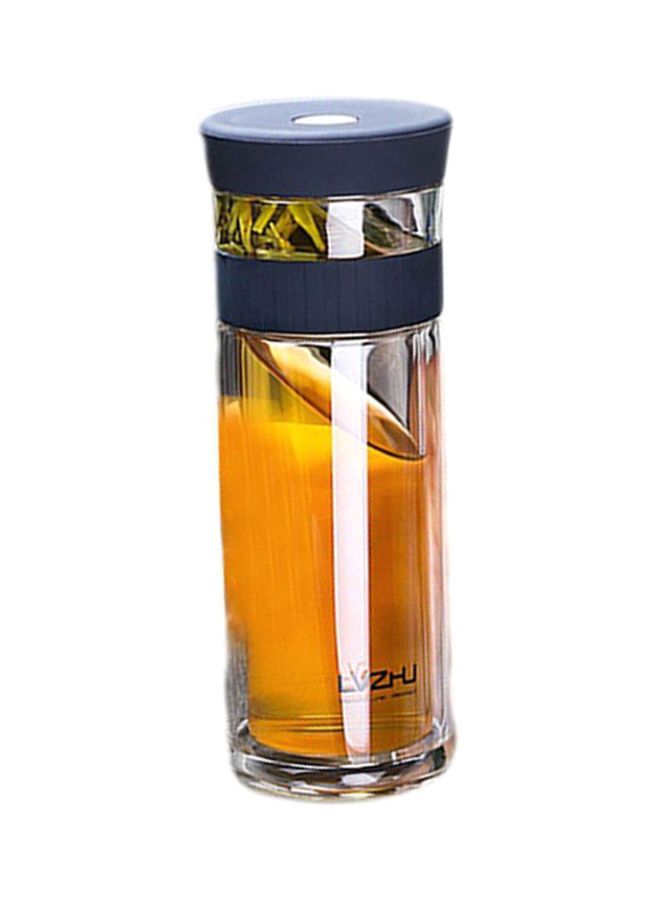 NIBEMINENT Portable Double Wall Water Bottle Clear/Blue - Image 1