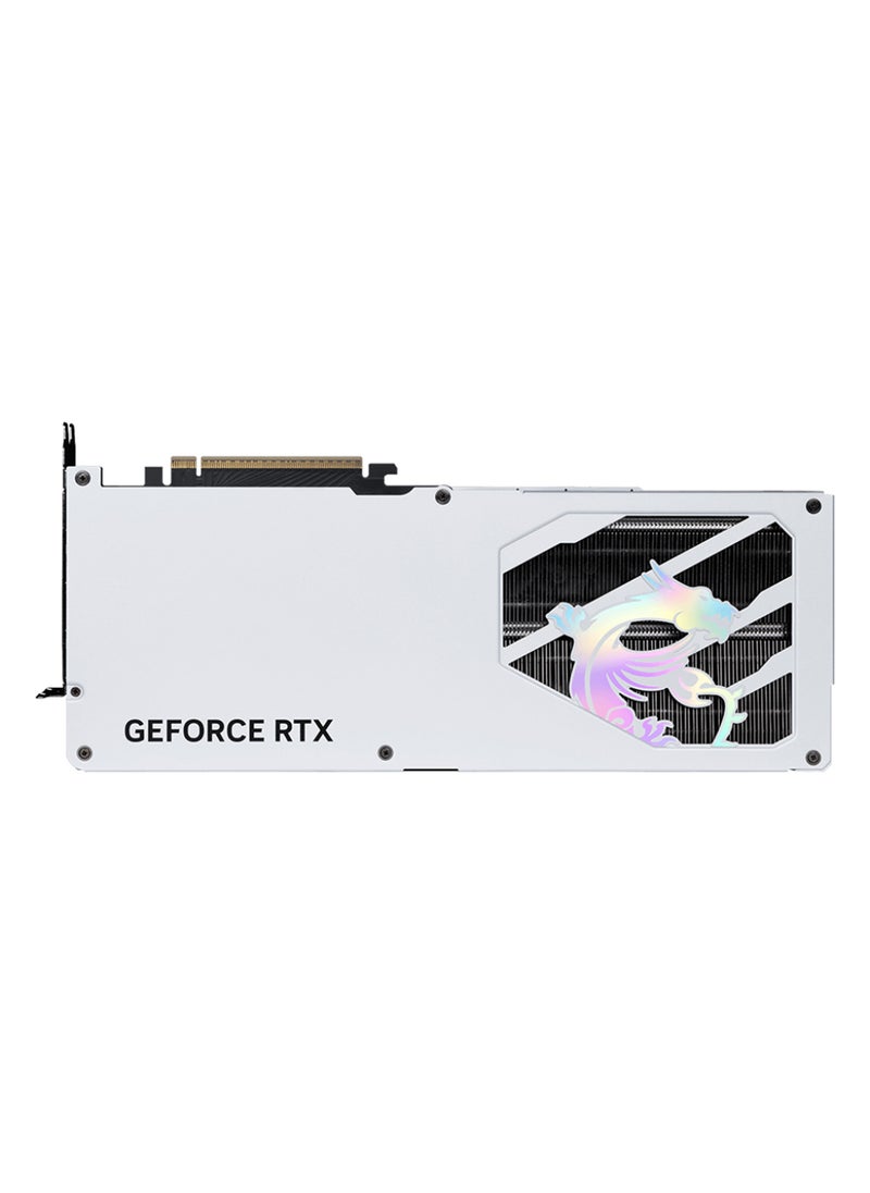 إم اس أي GeForce RTX 5070 12GB GAMING TRIO OC WHITE Graphics Card, NVIDIA GeForce RTX 5070 GPU, PCIe Gen 5, 6144 CUDA Cores, 28 Gbps Memory Speed, 12GB GDDR7, 192-bit Memory Bus, DisplayPort x3, HDMI 2.1b, HDCP Support, 7680x4320 Max Resolution, G-SYNC, 16-pin Power Connector White  - Image 4