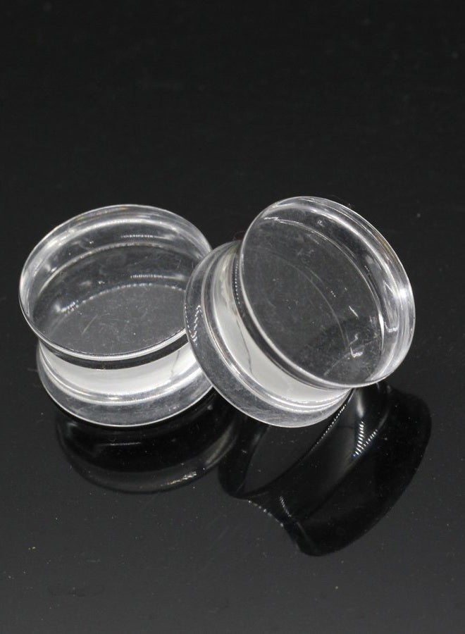 B BodyPJ Sparkles 3Pair-Mix Color Acrylic Ear Plug Expanders UV Ear Gauges Piercing Jewelry, Acrylic - Image 3