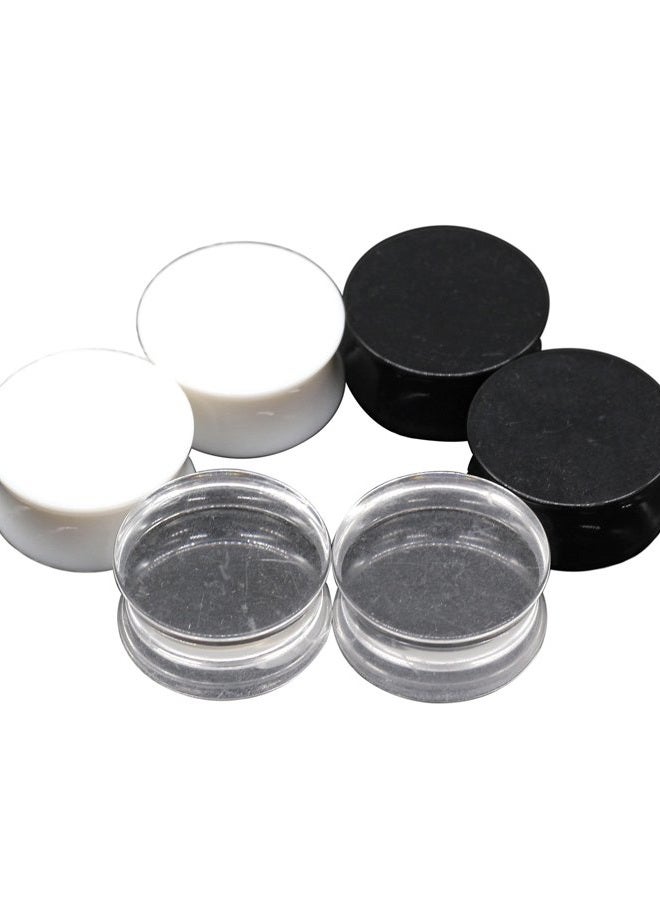 B BodyPJ Sparkles 3Pair-Mix Color Acrylic Ear Plug Expanders UV Ear Gauges Piercing Jewelry, Acrylic - Image 1