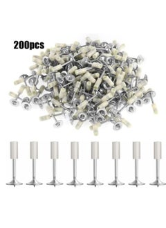 MJZ 200 pcs Round Nails for Manual Steel Nail Gun, Nails for Wall Fastening Tool, Nail Gun Accessories for Concrete Ceiling Cable Ducts Fixed Slotting Device Repair Tool Home DIY  - Image 1