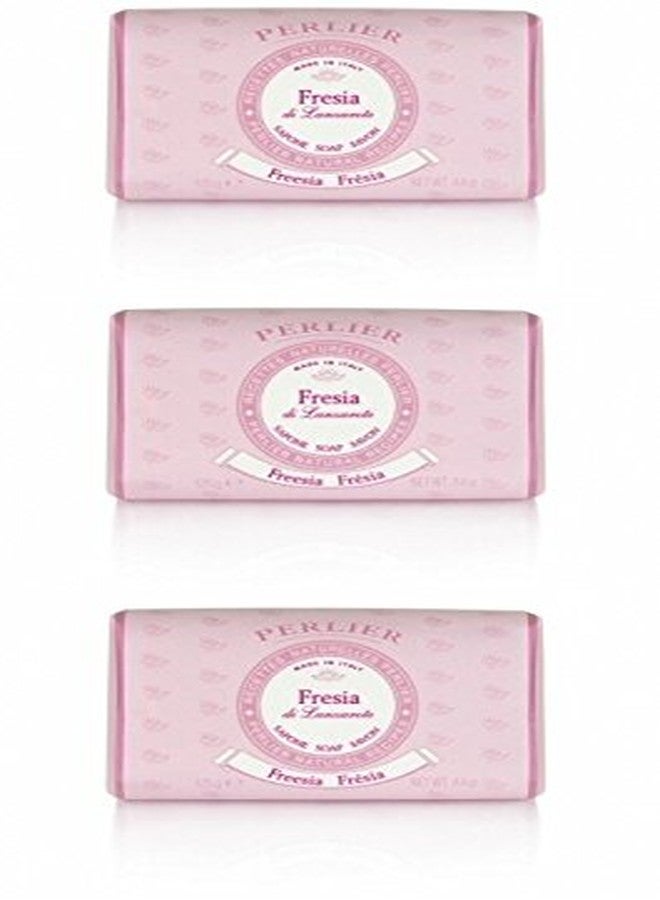 Perlier: "Fresia" Freesia Scented Soap 3.5oz Packages (Pack of 3 [ Italian Import ] - Image 2