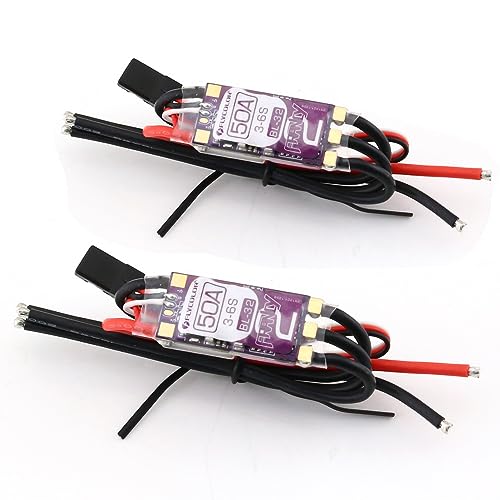 SoloGood 2PCS FLYCOLOR Francy 2 50A Brushless ESC Speed Controller Support 3-6S BEC 5V/3A BL32 Dshot for RC Airplane - Image 1