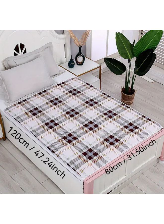 Reusable Blue Check Bed Care Pad Washable Menstrual Pad for Women Pet Pad RV Bedding - Image 3