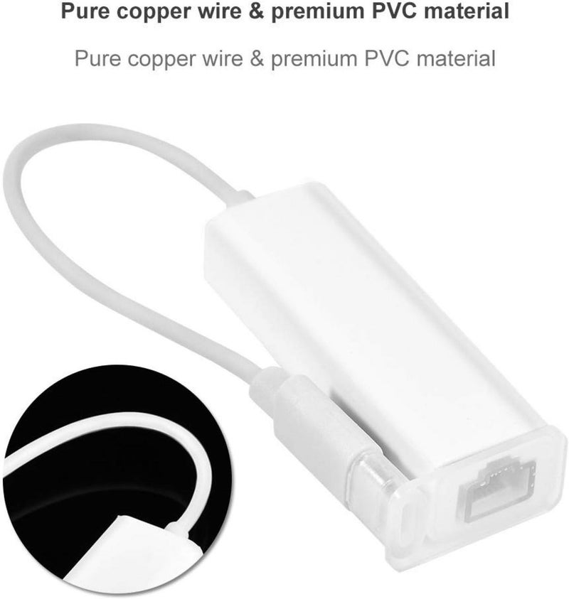 كلاراكو محول من النوع C إلى RJ45، محول شبكة إيثرنت LAN بسرعة 100 ميجابت في الثانية من النوع C إلى RJ45 لأجهزة الكمبيوتر المحمولة المزودة بمنفذ USB C، متوافق مع أنظمة التشغيل ويندوز XP/7/8 - Image 3