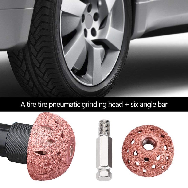 Acouto Tire Buffing Wheel, 38mm 70 Grid Tire Buffer Wheel Abrasiveness Coarse Buffing Wheel with Linking Rod Tire Patching Buffer Tool Tire Repair Patch Tools - Image 2