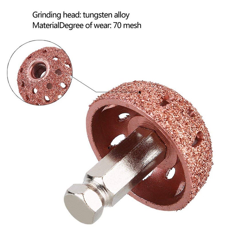 Acouto Tire Buffing Wheel, 38mm 70 Grid Tire Buffer Wheel Abrasiveness Coarse Buffing Wheel with Linking Rod Tire Patching Buffer Tool Tire Repair Patch Tools - Image 4