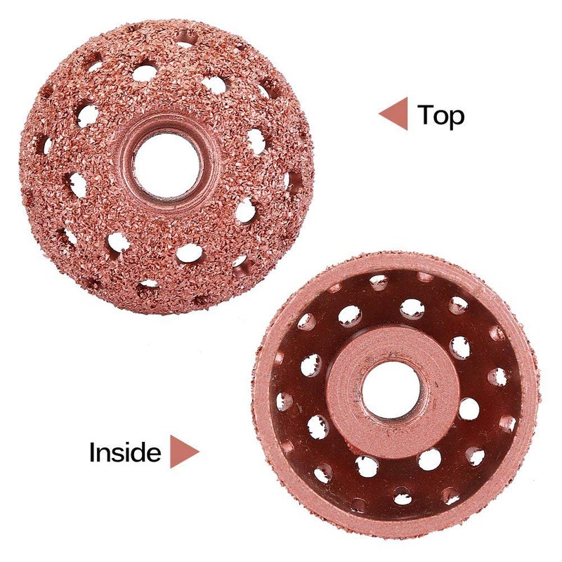 Acouto Tire Buffing Wheel, 38mm 70 Grid Tire Buffer Wheel Abrasiveness Coarse Buffing Wheel with Linking Rod Tire Patching Buffer Tool Tire Repair Patch Tools - Image 5