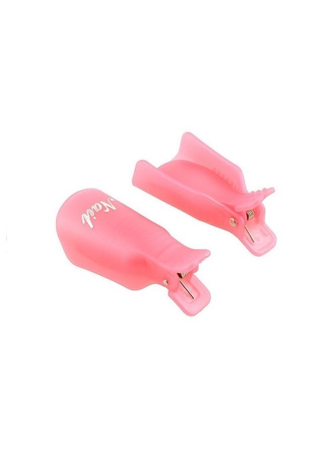 KingMas 10 Pcs Gel Nail Polish Remover Clips, Plastic Acrylic Nail Art Remover Soak Off Wrap Cleaner Cap Clip - Image 5