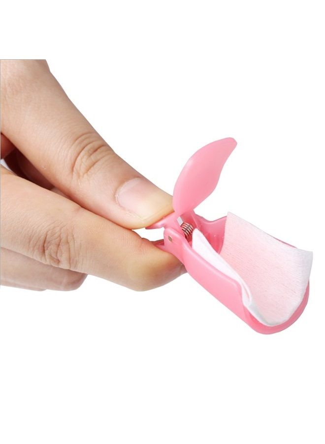 KingMas 10 Pcs Gel Nail Polish Remover Clips, Plastic Acrylic Nail Art Remover Soak Off Wrap Cleaner Cap Clip - Image 3