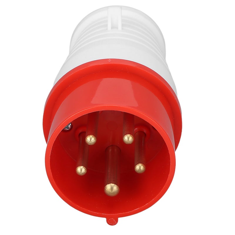 Industrial Plug IP44 Waterproof Prevent Aging Red 5 Pin CEE Socket Connector for Camping Caravans 16A 220‑380VHR‑215 Female - Image 1