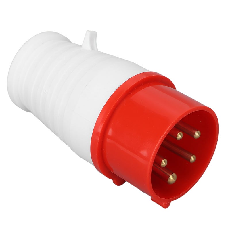 Industrial Plug IP44 Waterproof Prevent Aging Red 5 Pin CEE Socket Connector for Camping Caravans 16A 220‑380VHR‑215 Female - Image 3