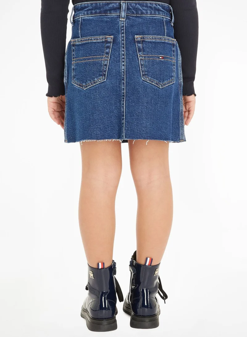 TOMMY HILFIGER Youth Denim Button Through Skirt