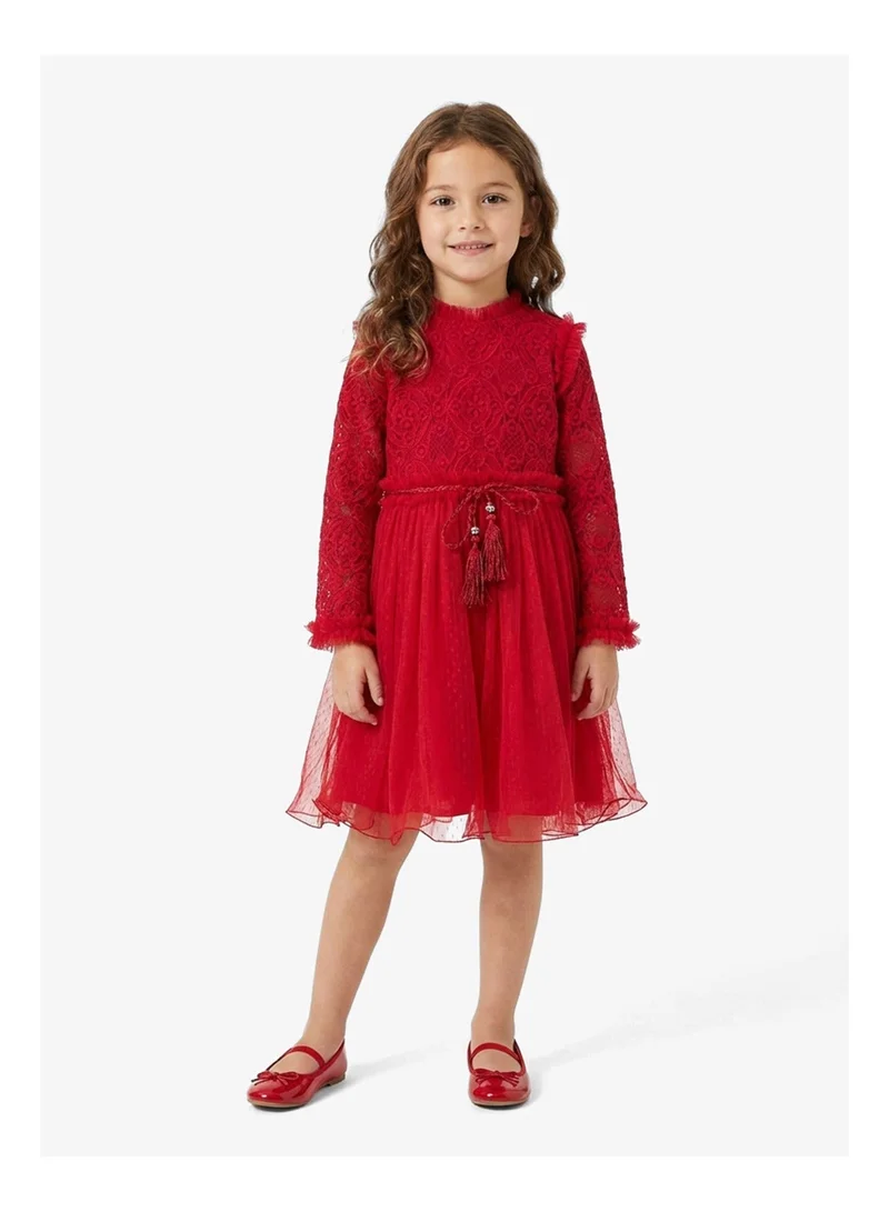 Little Golden Apple Little Lace Bodice Dress