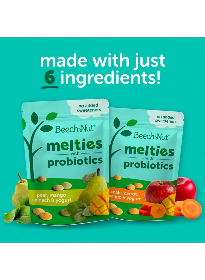 Beech-Nut Probiotic Melties Baby & Toddler Snack Melts, Apple Carrot Mango Yogurt, 1 oz (7 Pack) - Image 2