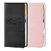 TILDOSAC 2Pack Leather Car Registration and Insurance Card Holder Car Document Holder for Cards License with Magnetic Shut PinkBlack - Image 2