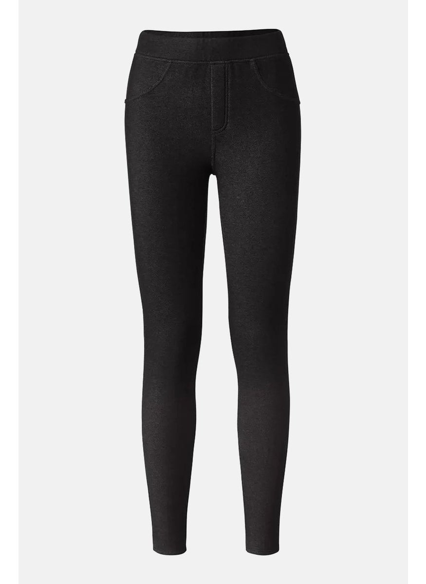 Tchibo Women Textured Leggings, Black  - Image 2