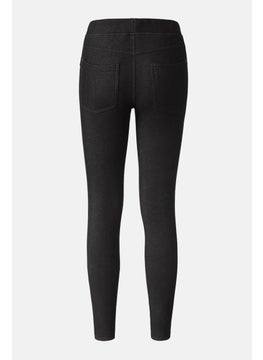 Tchibo Women Textured Leggings, Black  - Image 3