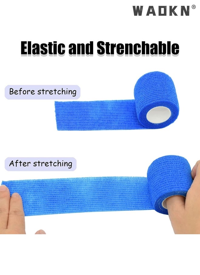 WAOKN - 6 Self-Adhesive Adhesive Wrap Bandages 2" X 5 Yards, Sports Wrap Tape, Breathable Wound Tape, Bandage Wrap for Wrist - Image 1