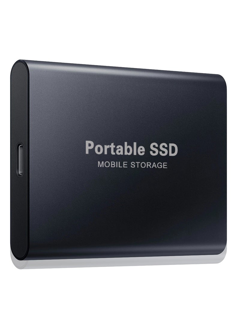Generic - 2TB Portable External Hard Drive, Mini SSD Hard Drives,Solid State External Drives,Computer Backup Drive,USB 3.1 to Type-C Support Data Storage Transfer for Windows XP PC Laptop and Mac(Black) - Image 1