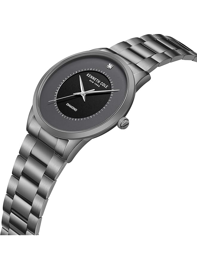 Kenneth Cole Gents Wrist Watch Kcwgg2221403 Gun Metal - Image 2