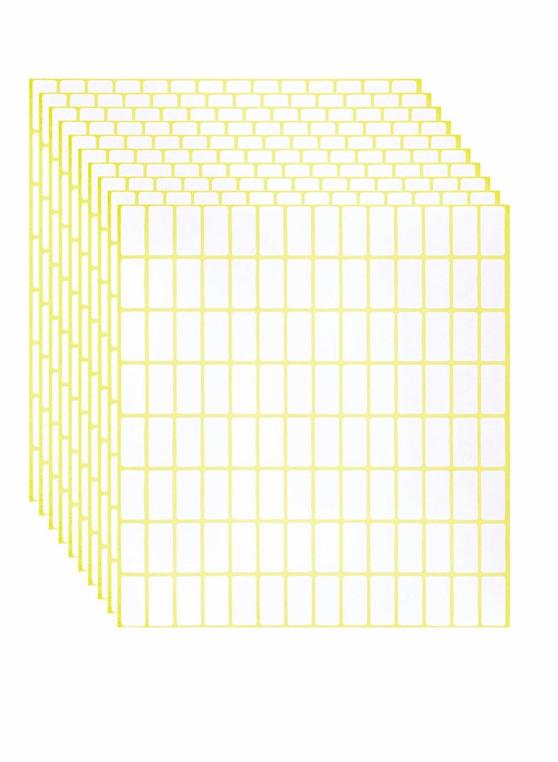 3360 PCS Matte White Sticky Labels, Small Name Labels for File Folders and Envelopes, 20 x 10 mm, 30 Sheets of Versatile Adhesive Stickers for Organization and Labeling. - Image 1