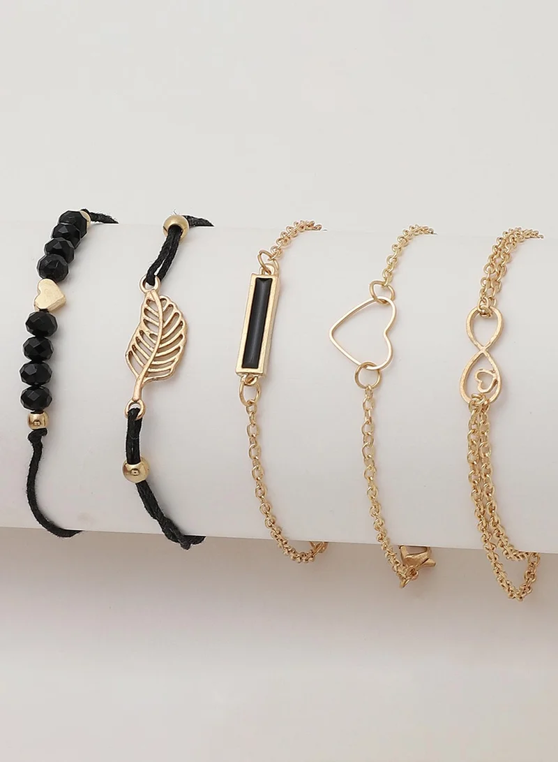 SOHI Casual Multi-Layer Artificial Bracelet Jewellery