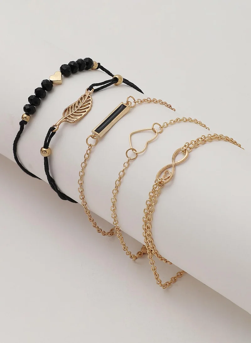 SOHI Casual Multi-Layer Artificial Bracelet Jewellery