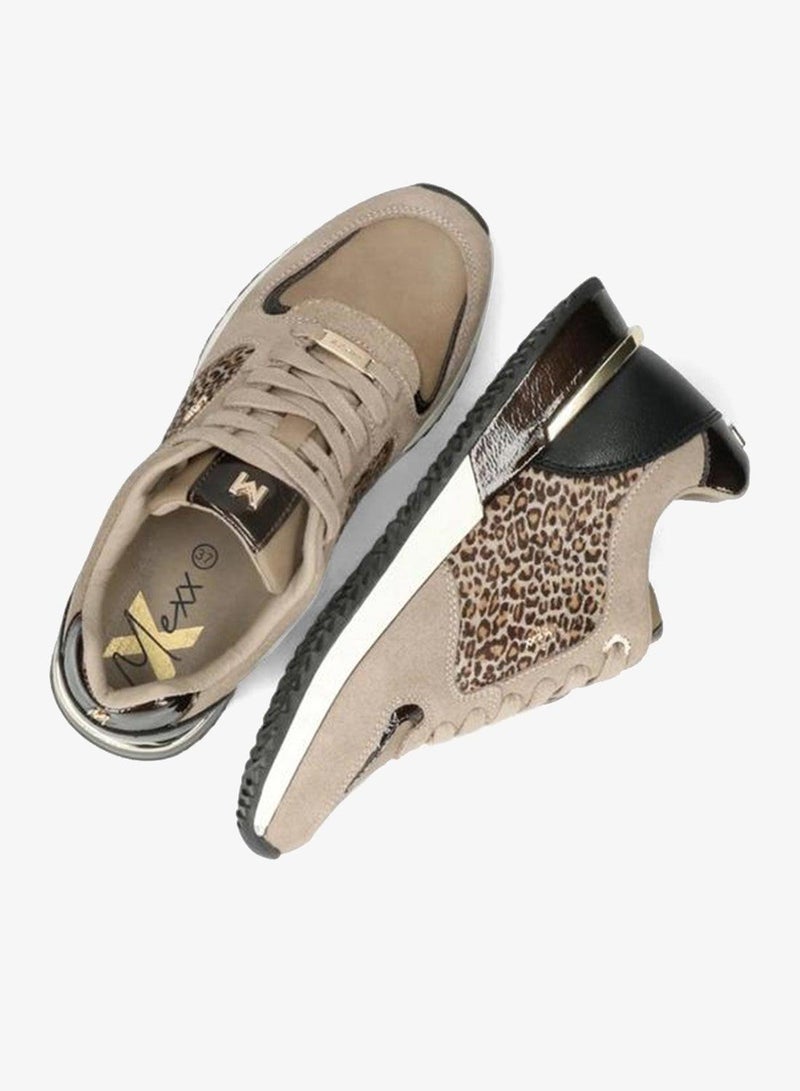 MEXX Animal Print Sneakers with Lace-Up Closure - Image 5