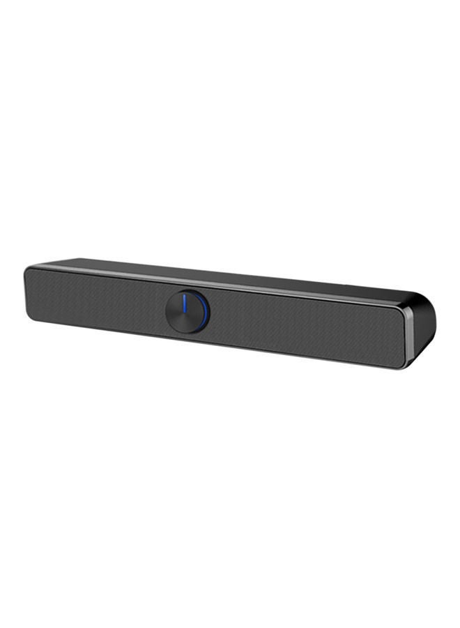 NIBEMINENT USB Wired Stereo Computer Speaker LU-Q815-43 Black  - Image 1