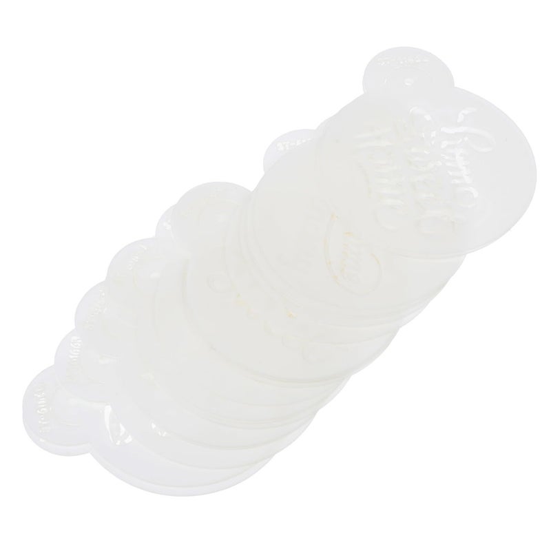 20pcs Plastic Coffee Stencils For Birthday Latte Art Cake Decorating Kitchen Home Baking - Image 2