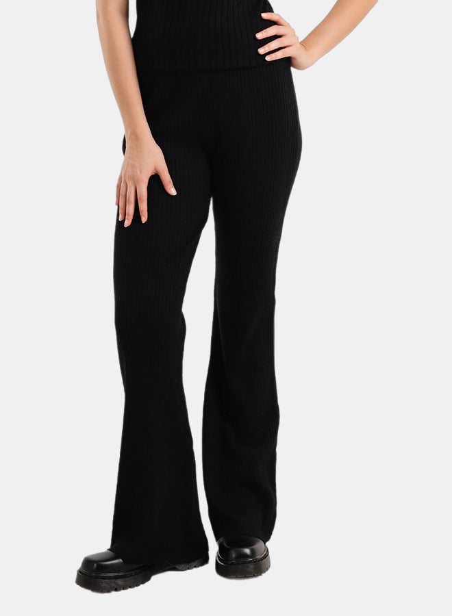 Carina Ribbed Flared Pants - Image 1