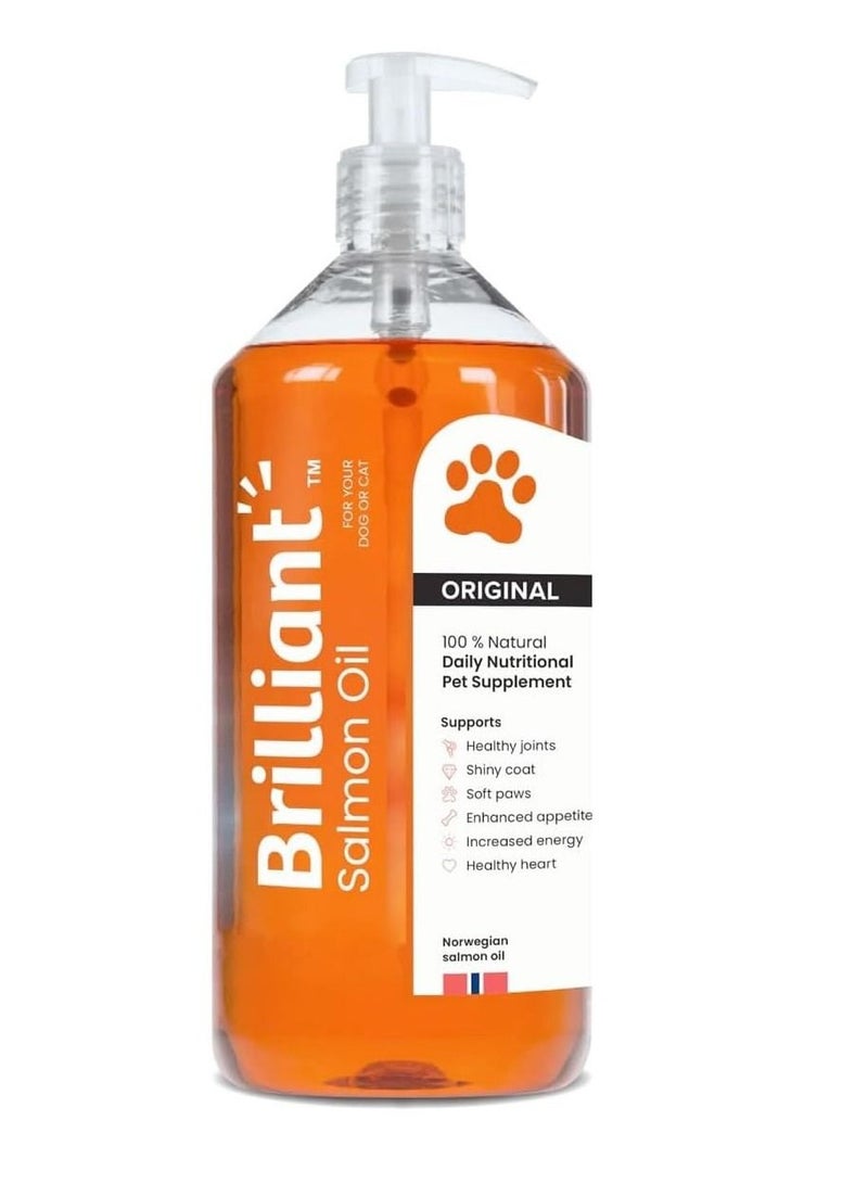 Brilliant Salmon Oil for Dogs and Cats 1000Ml - Image 1