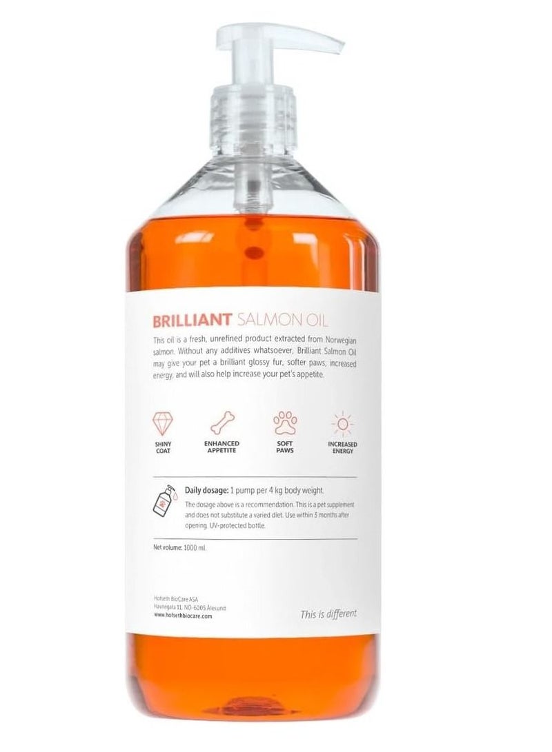 Brilliant Salmon Oil for Dogs and Cats 1000Ml - Image 2