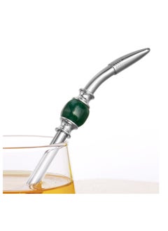 CUOPRU CUOPRU Yerba Mate Bombillas Set - Included Mate Gourd Stainless Steel Straws,Removable Head Filter, Colorful Bead, Cleaning Brush  - Image 5