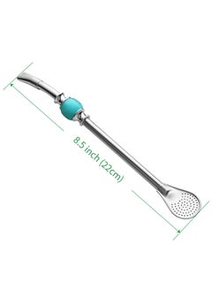 CUOPRU CUOPRU Yerba Mate Bombillas Set - Included Mate Gourd Stainless Steel Straws,Removable Head Filter, Colorful Bead, Cleaning Brush  - Image 3