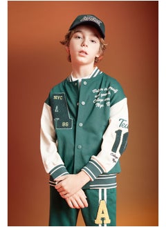 DeFacto Boy Oversize Fit Crew Neck Long Sleeve Knitted Cardigan  - Image 4