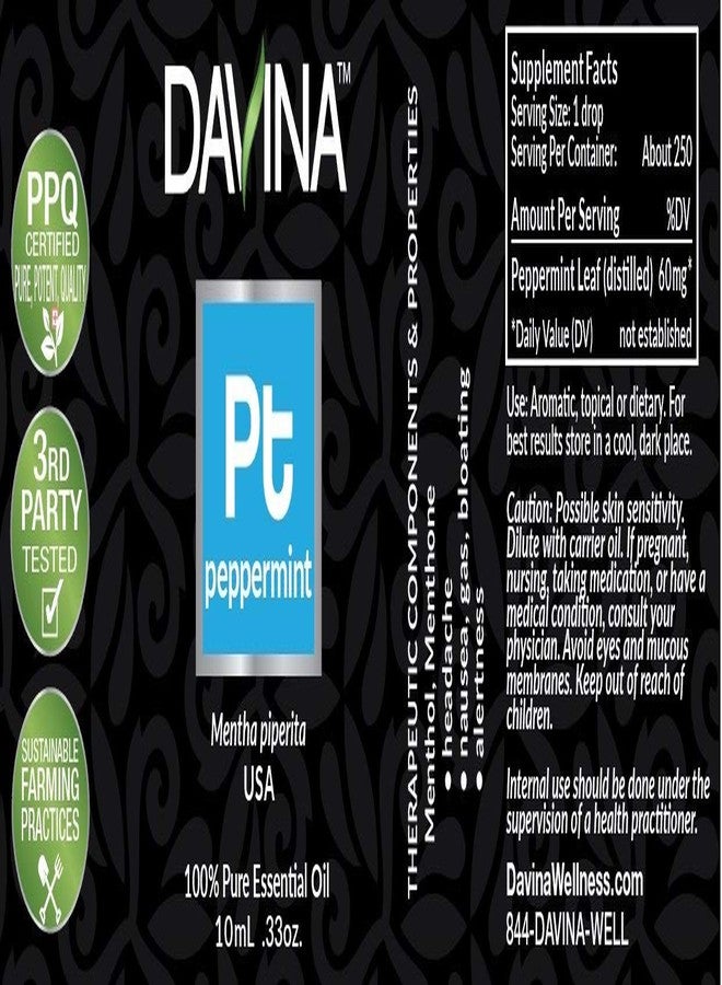 Davina Peppermint Pure Essential Oil 10ml by Davina - Image 3