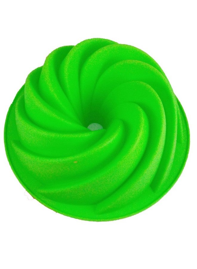 CAKE DECOR Silicone Bakeware Round Frill Bundt Shape 2 Kg Cake Mould - Image 1