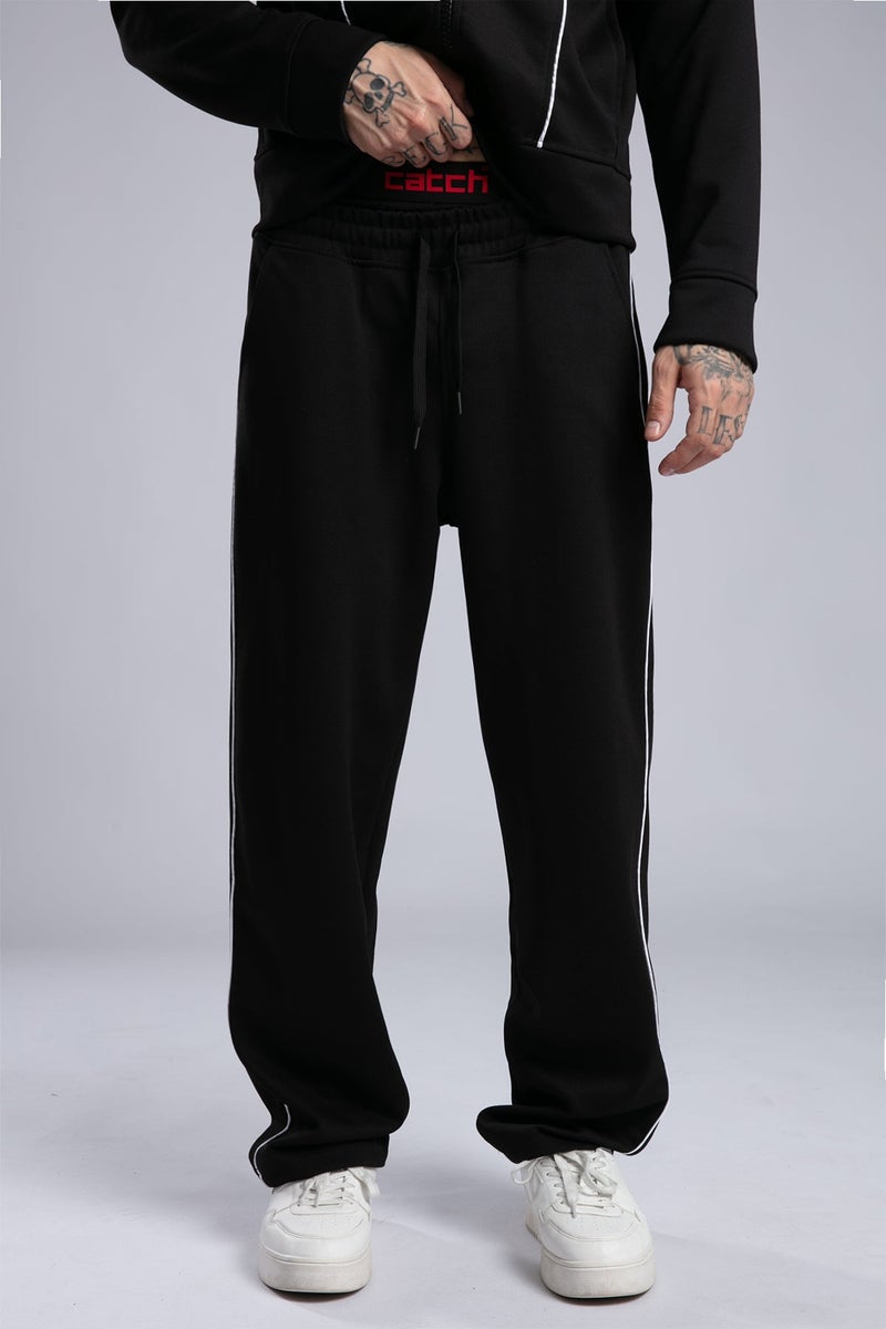 كاتش بنطال رياضي بتفاصيل شريط جانبي - Image 1