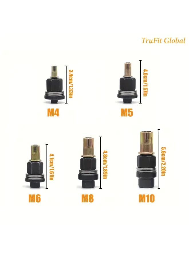 5 قطع مجموعة أدوات التربيط اليدوية مع 5 مقاسات من M4 إلى M10 للسيارات والصناعة وأعمال DIY - Image 1