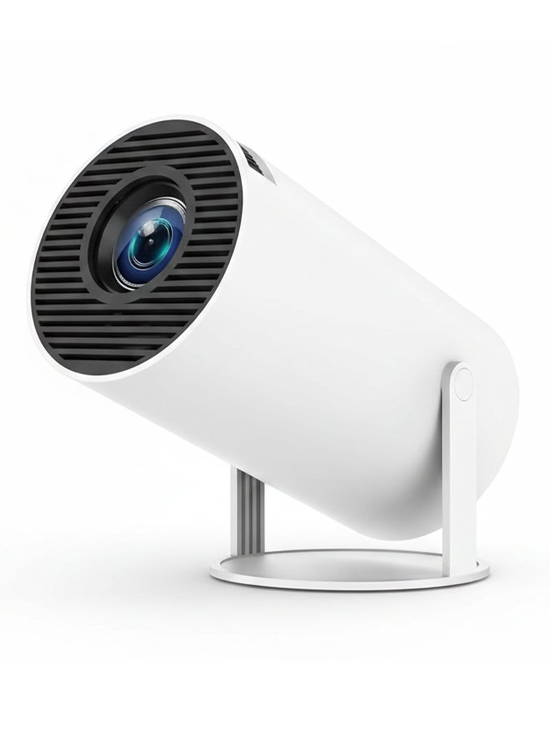 جهاز عرض صغير بدقة 4K - جهاز عرض ذكي للهواتف المحمولة يدعم نظام Android 11، جهاز عرض صغير لغرفة النوم يدعم شبكات 5G وWiFi 6 وBluetooth 5.0، شاشة عرض 130 بوصة للهواتف/أجهزة الكمبيوتر/أجهزة Xbox، سينما منزلية محمولة قابلة للدوران 180 درجة - Image 1