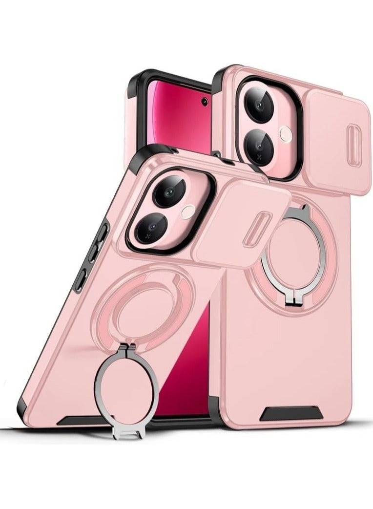 general Protective case compatible with VIVO V60 Lite 5G, featuring camera protection, [magnetic car mount compatible] 360-degree invisible ring case, shockproof phone case